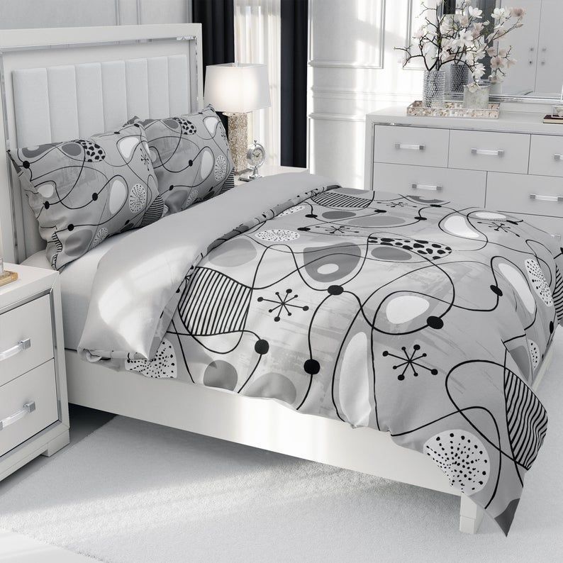 Retro Mid Century Modern Bedding Set