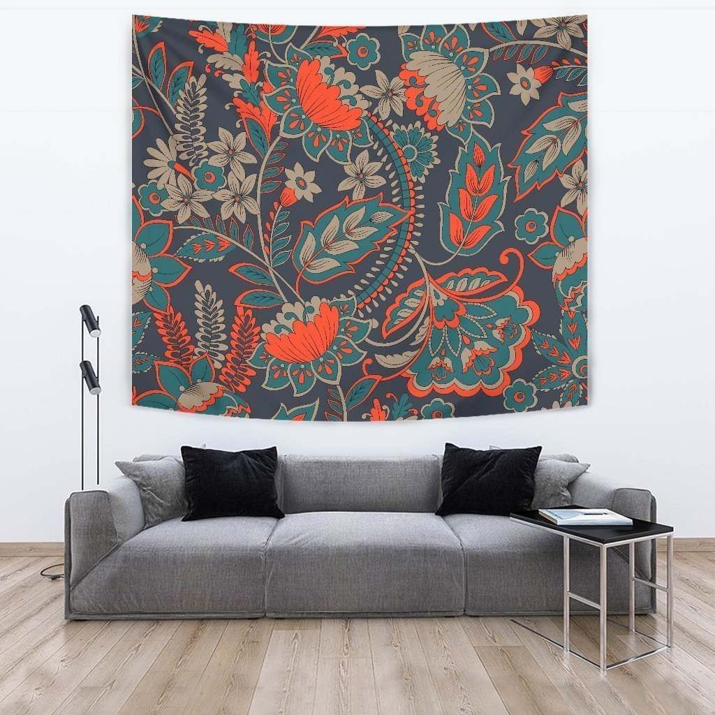 Retro Vintage Bohemian Floral CL17100122MDT Tapestry