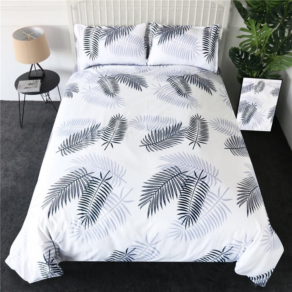 Reversible Leaf Shadow Bedding Set