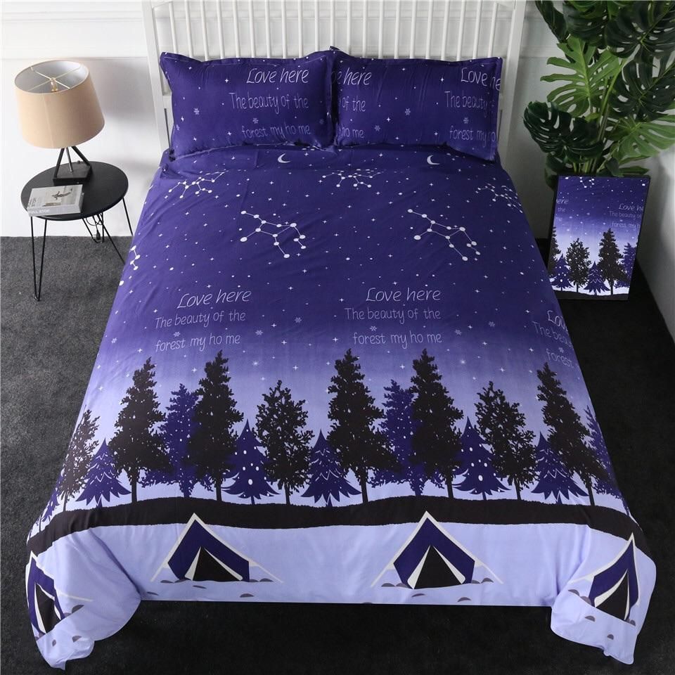 Reversible Night Sky Bedding Set