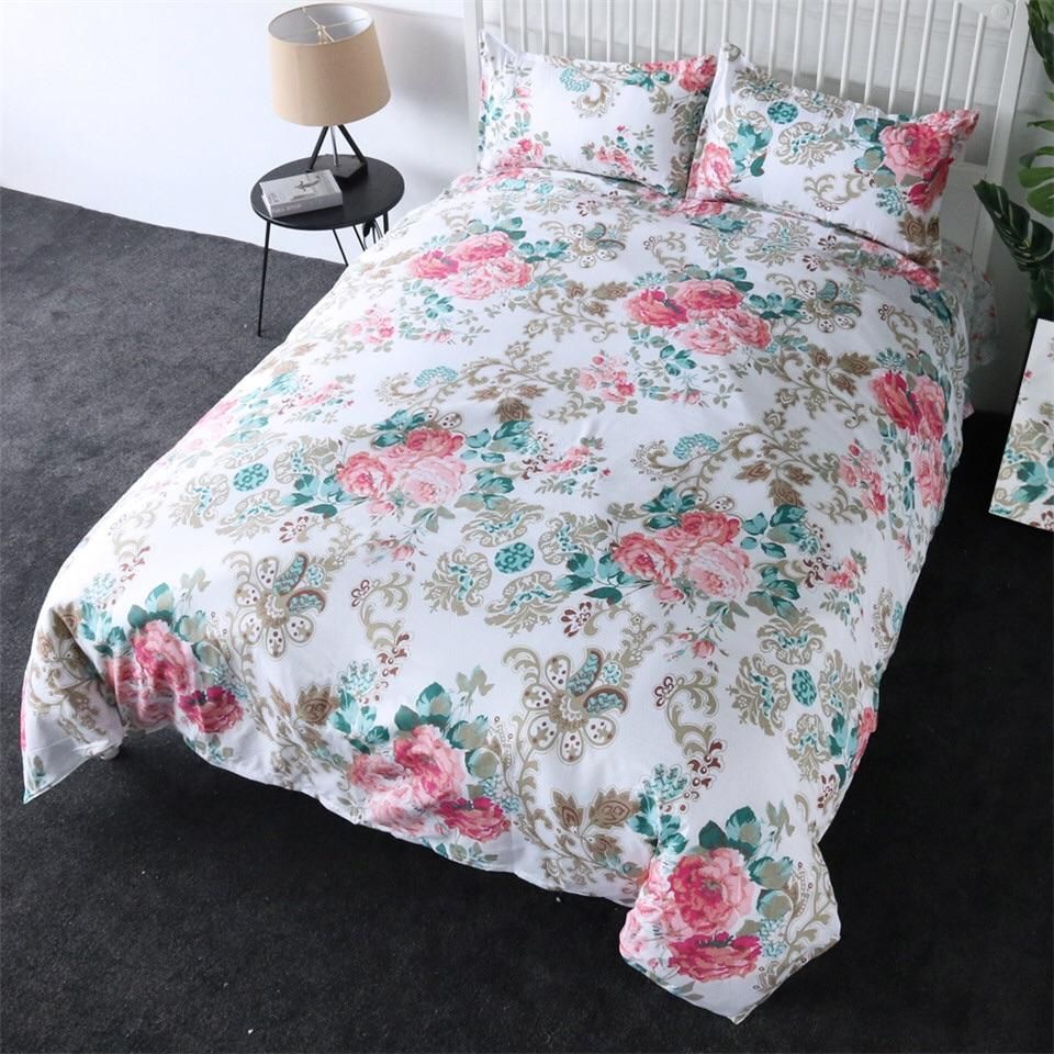 Reversible Peony Bedding Set