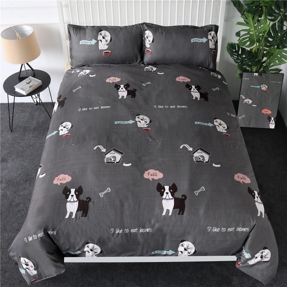 Reversible Puppy Dogs Bedding Set