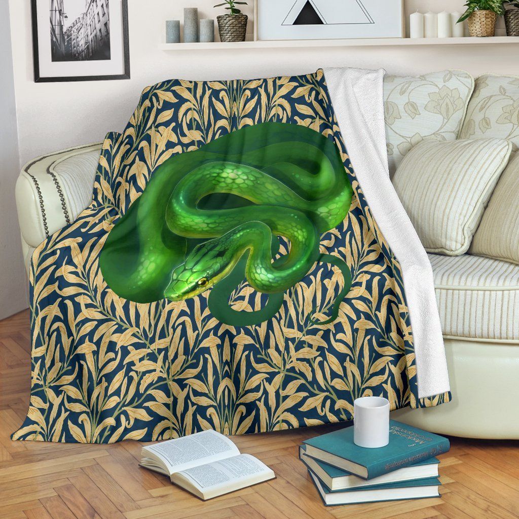 Rhadinophis Frenatum Snake Sherpa Fleece Blanket