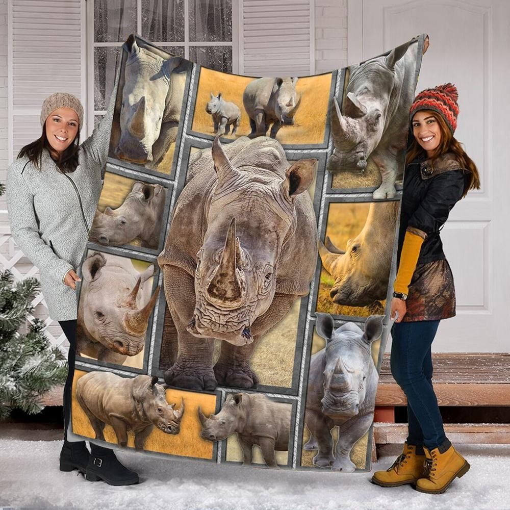 Rhino Sherpa Fleece Blanket