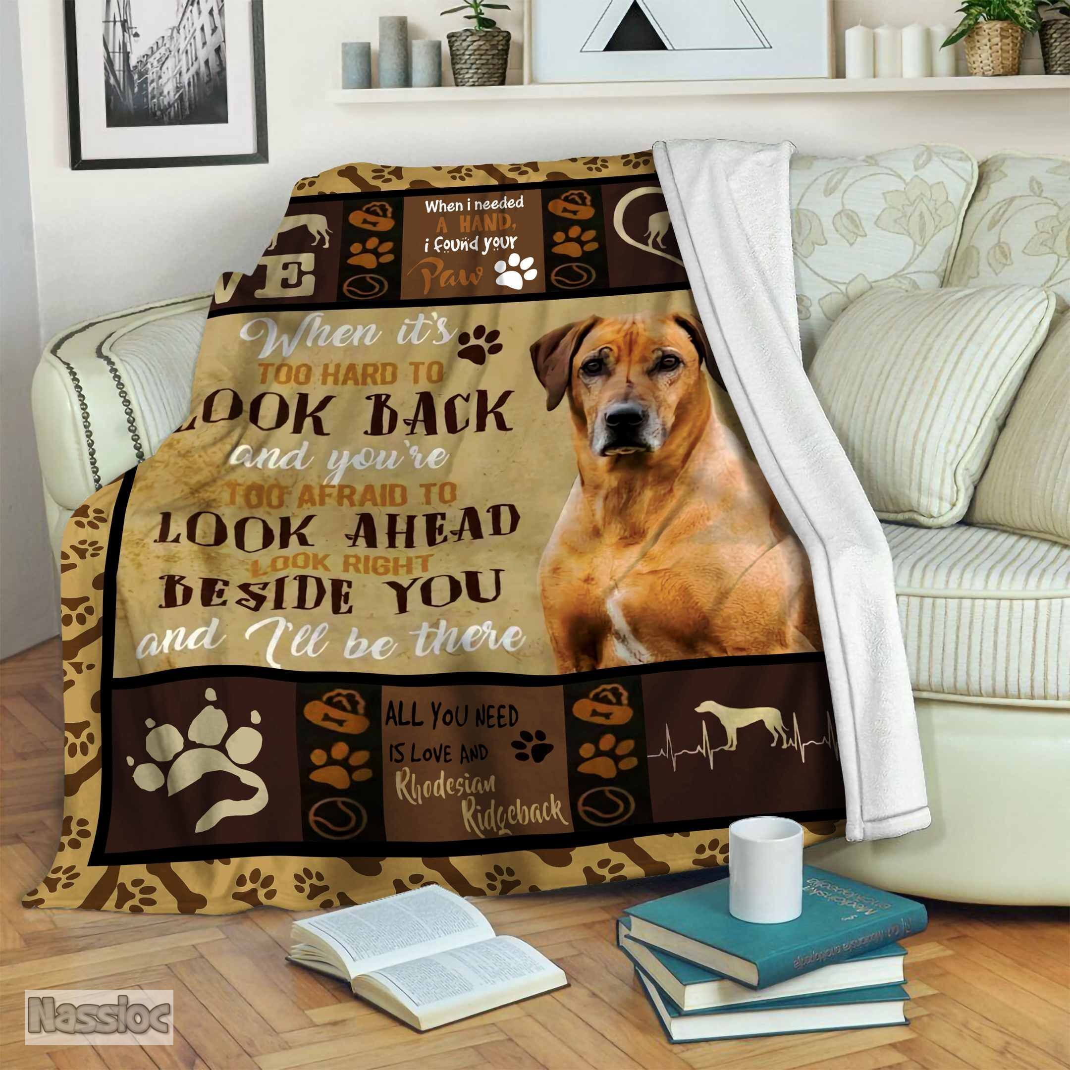 Rhodesian Ridgeback Fleece Blanket