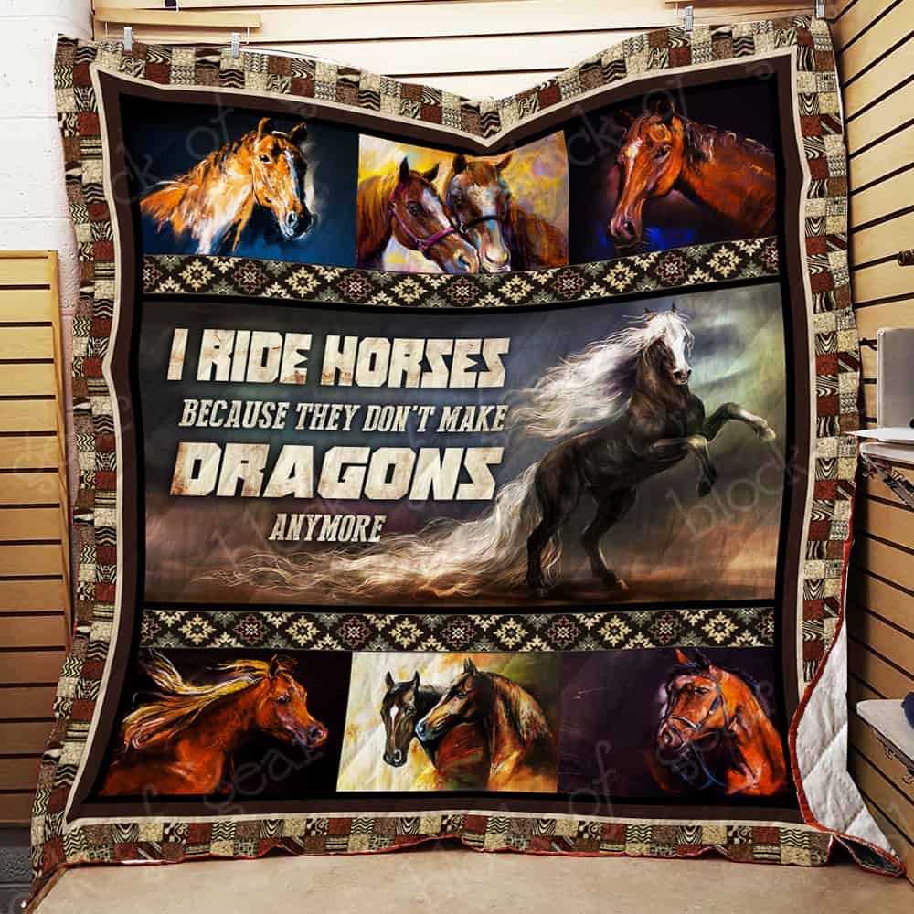 Ride Horses CL19100730MDQ Quilt Blanket