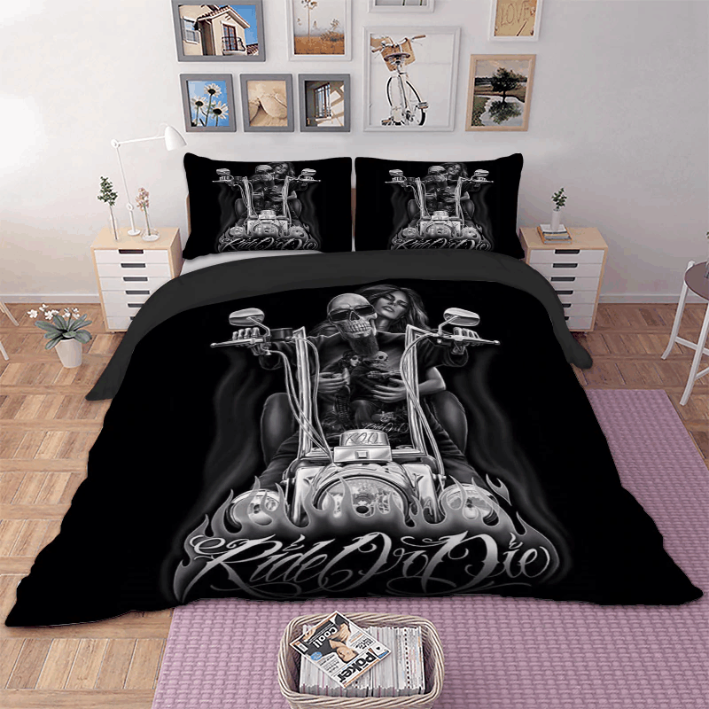 Ride Skull Bedding Set