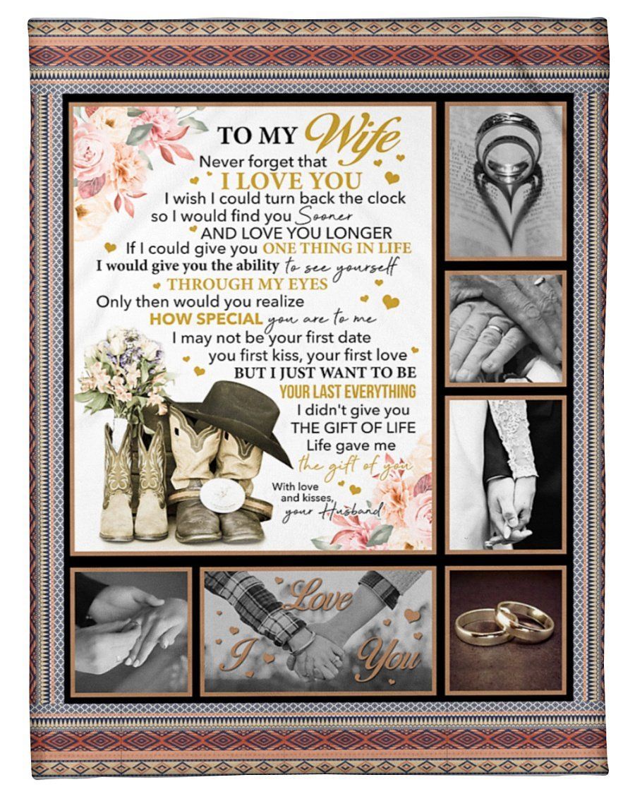 Rings Husband To Wife How Special You’re To Me Fleece Blanket Fleece Blanket