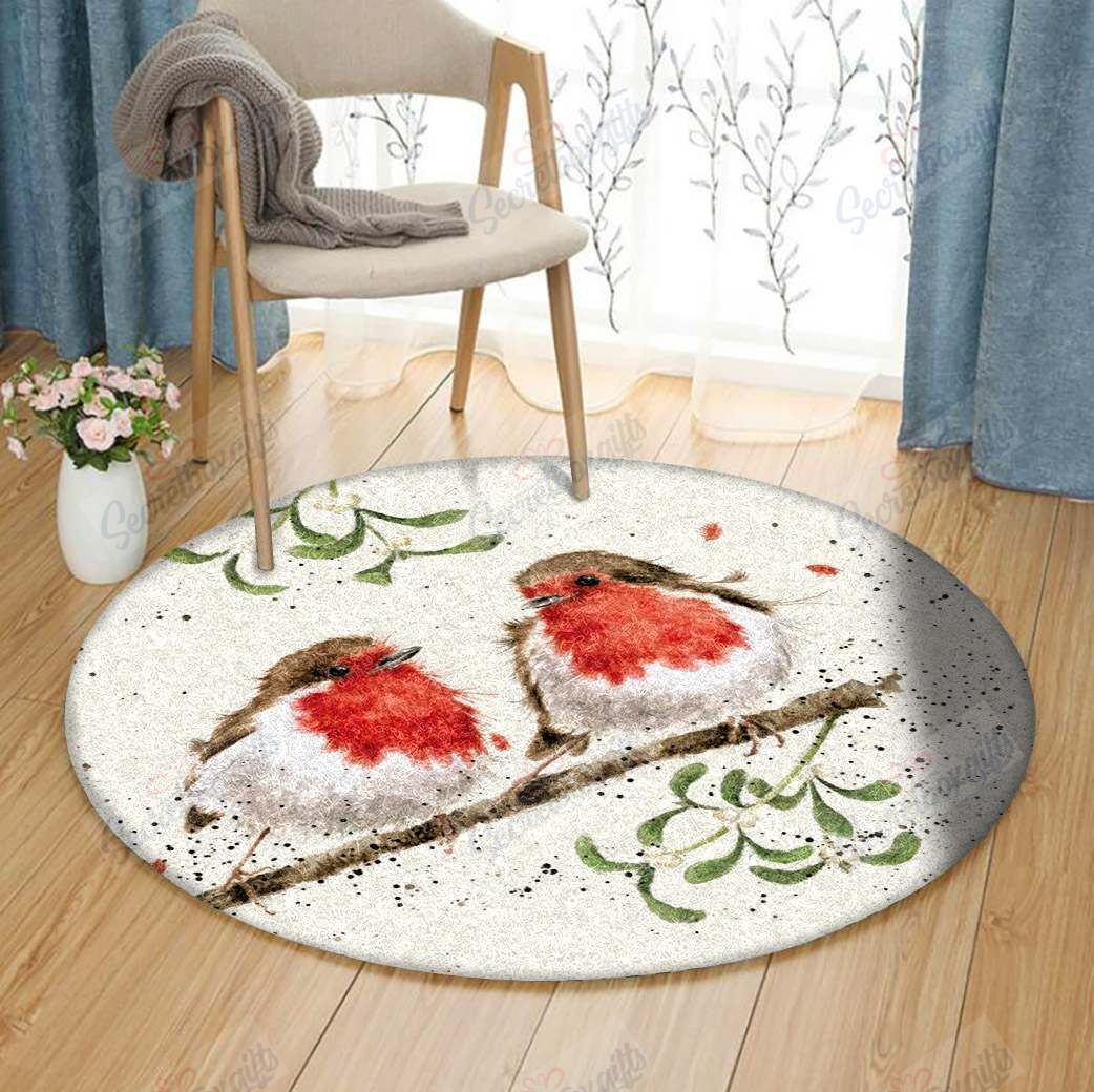 Robins Christmas Round Carpet