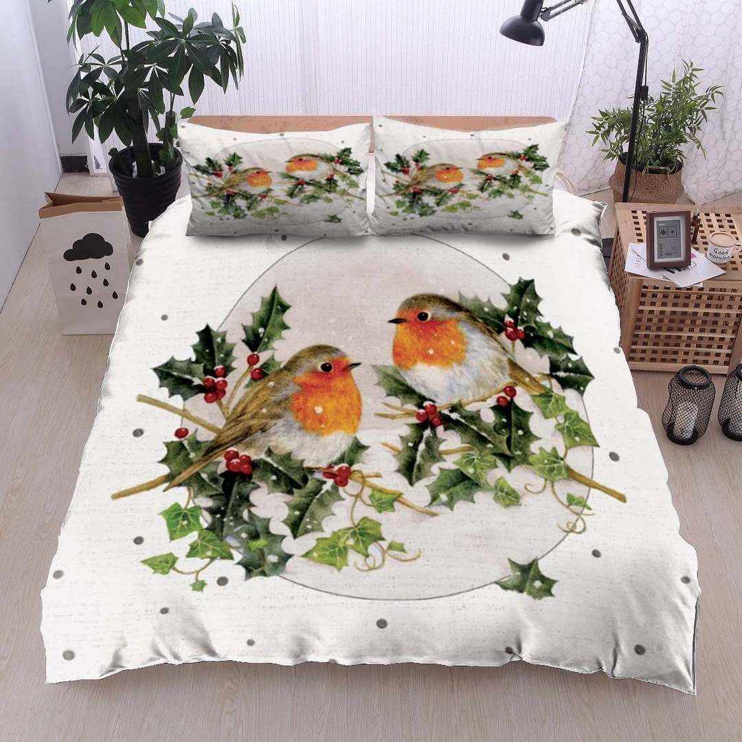 Robins Christmas Bedding Set