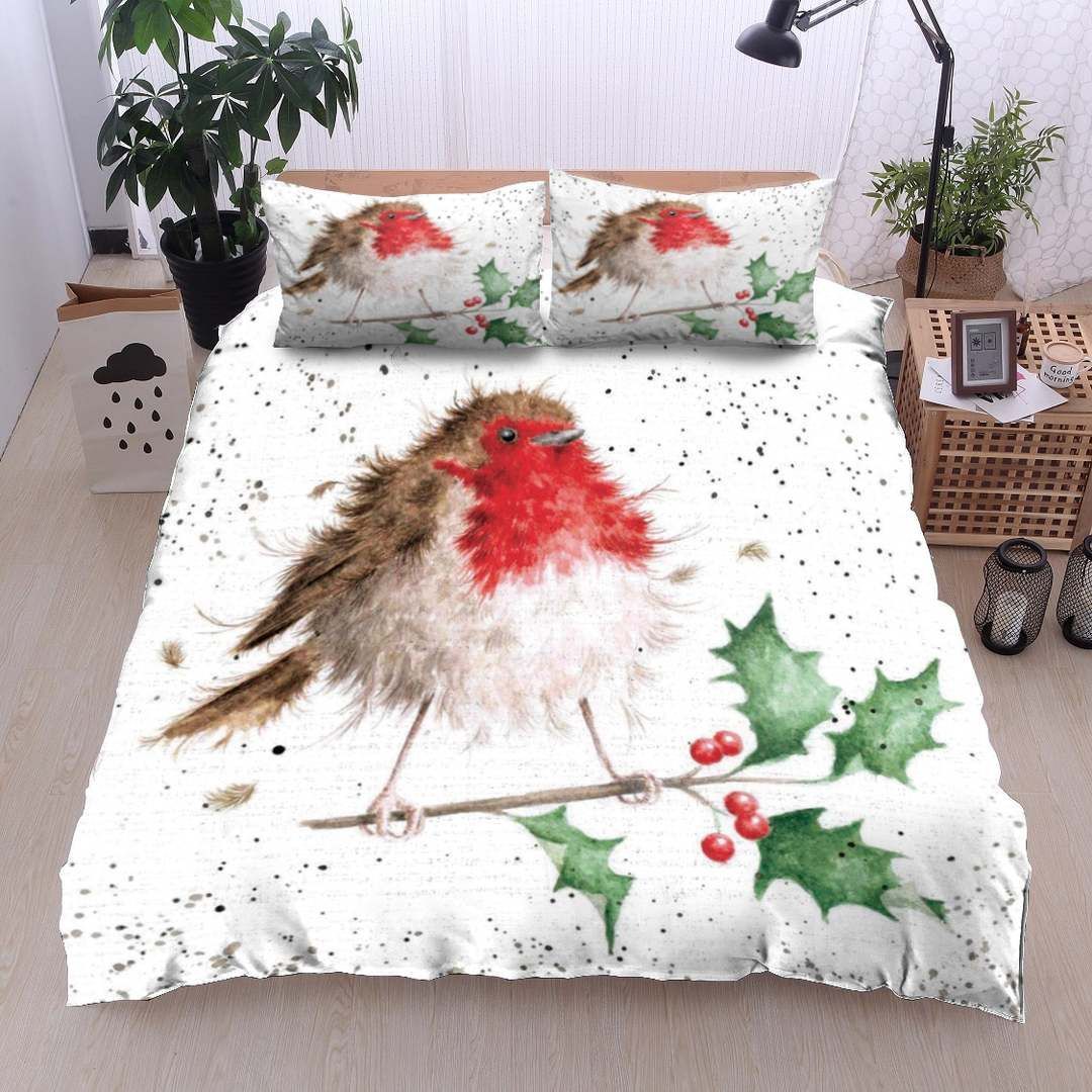 Robins Christmas Bedding Set