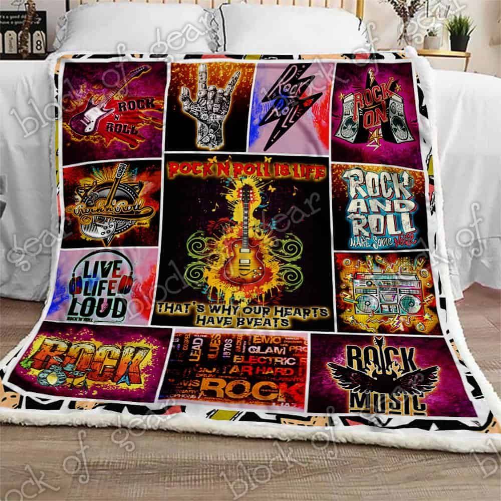 Rock and Roll Will Save Your Soul Fleece Blanket