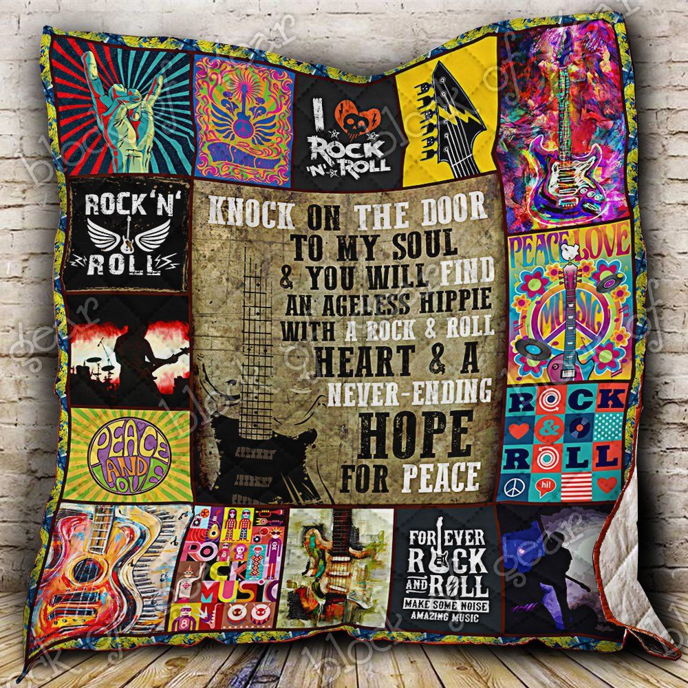 Rock And Roll With A Hippie Soul Quilt Nh183 Dhc11124344Dd