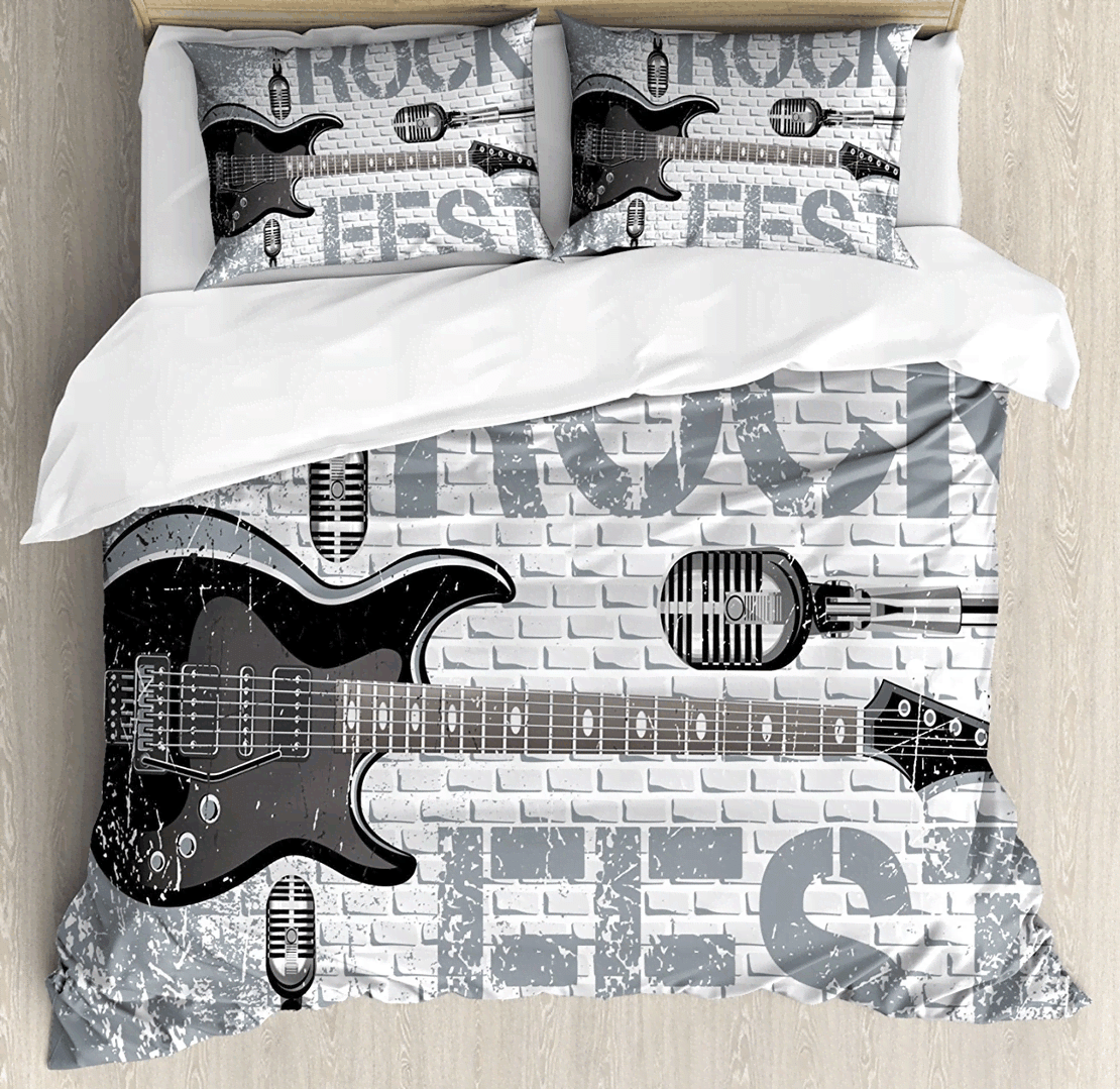 Rock Music Bedding Set