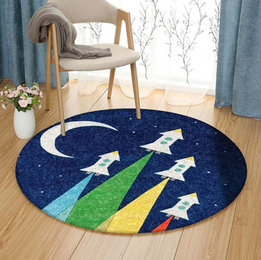 Rocket Round Carpet