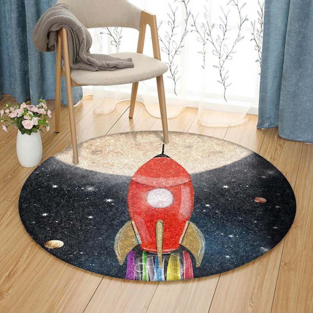 Rocket Round Carpet