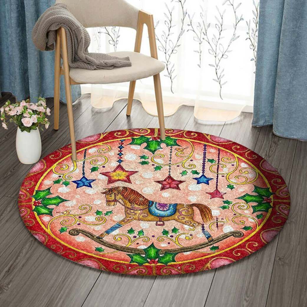 Rocking Horse Round Carpet