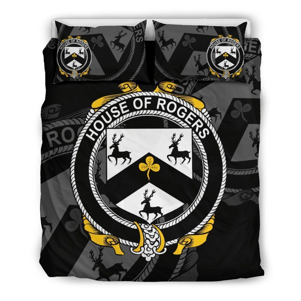Rogers Family Crest Shamrock Bedding Set