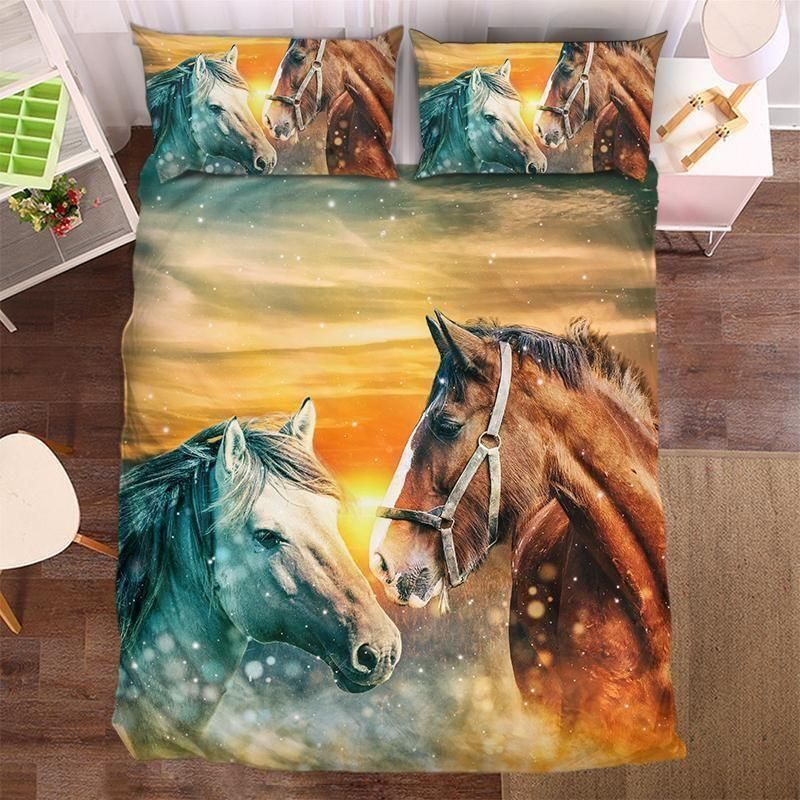 Romance Horse Printed Bedding Set