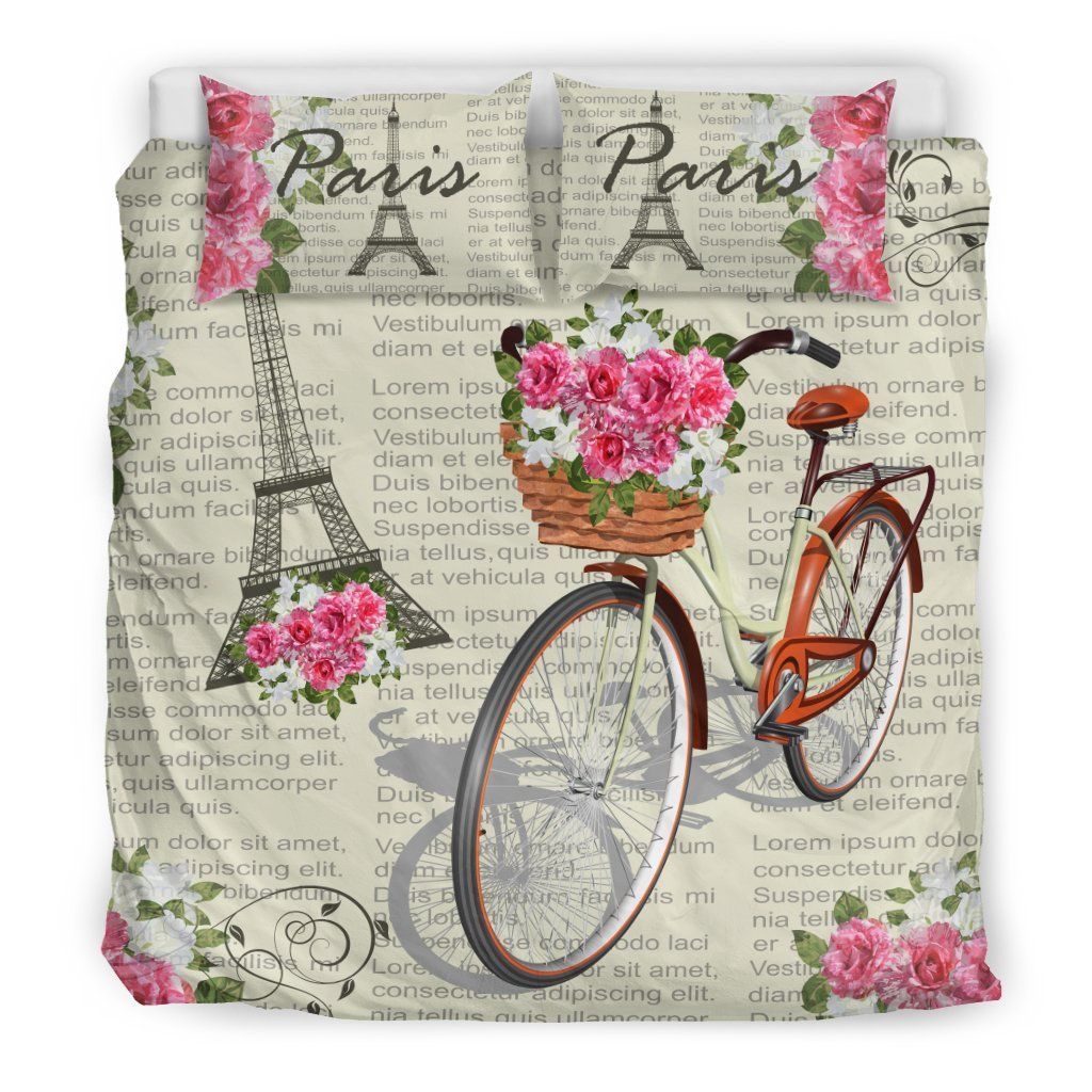 Romantic France Eiffel Towel Bedding Set