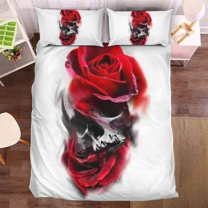 Romantic Red Rose Bedding Set