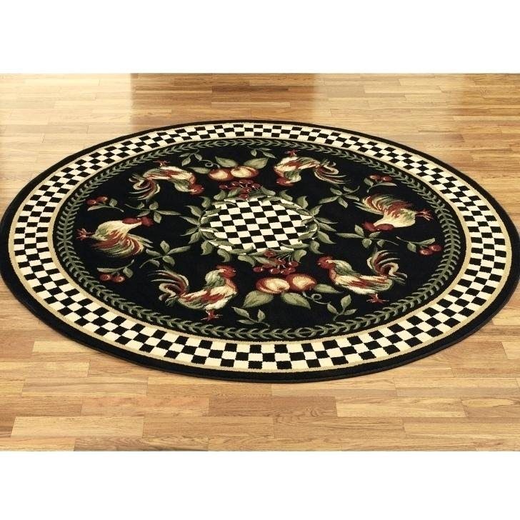Rooster Round Carpet