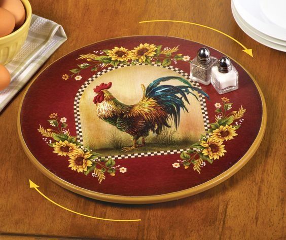 Rooster Round Carpet