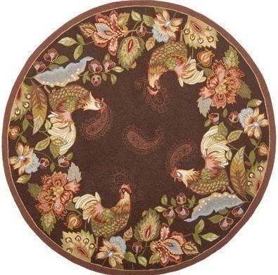 Rooster Round Carpet