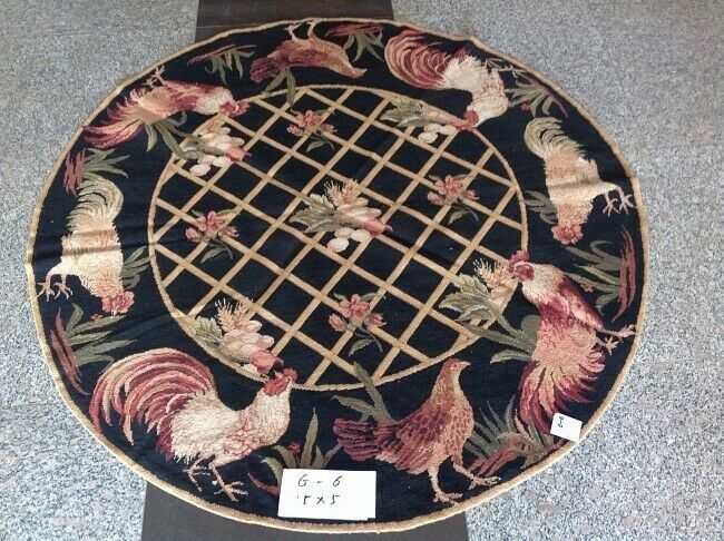 Rooster Round Carpet