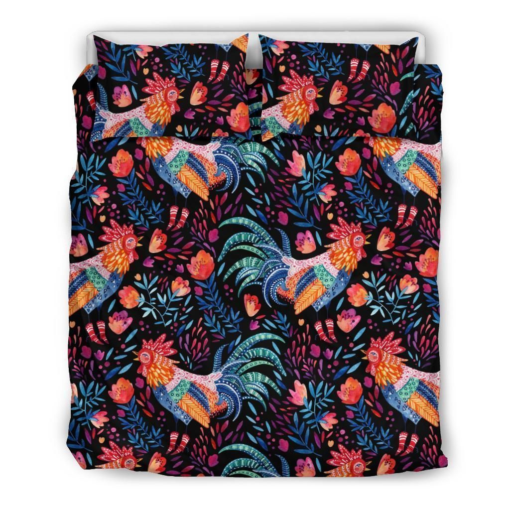 Rooster Hand Drawn Cool Design Comfortable Bedding Set