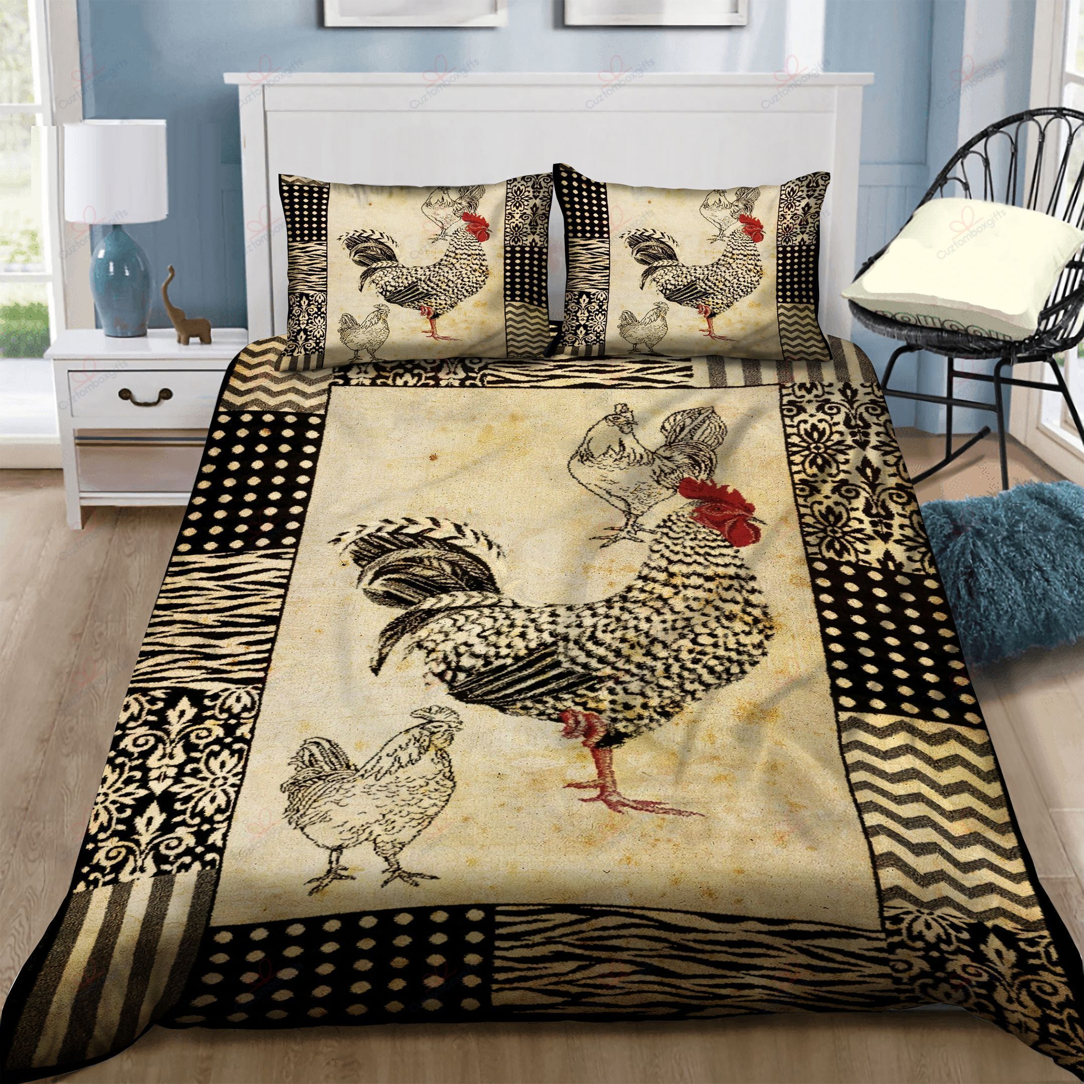 Rooster Bedding Set