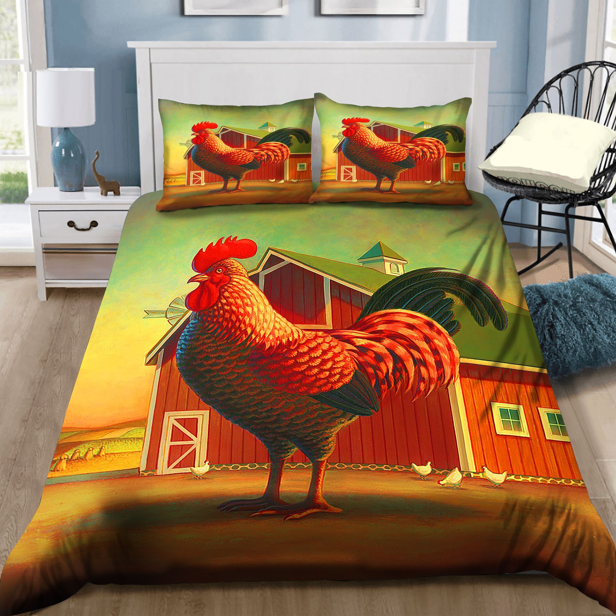 Rooster Bedding Set