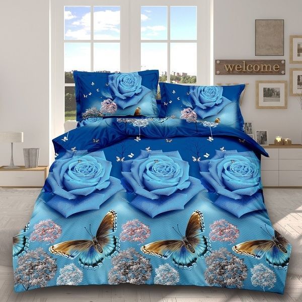 Rose And Butterfly Bedding Set