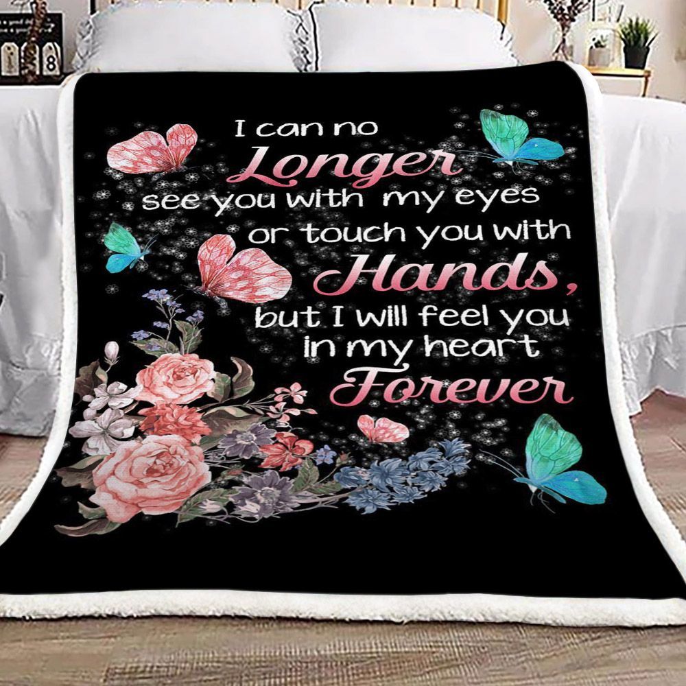 Rose Butterfly Flower Sherpa Fleece Blanket