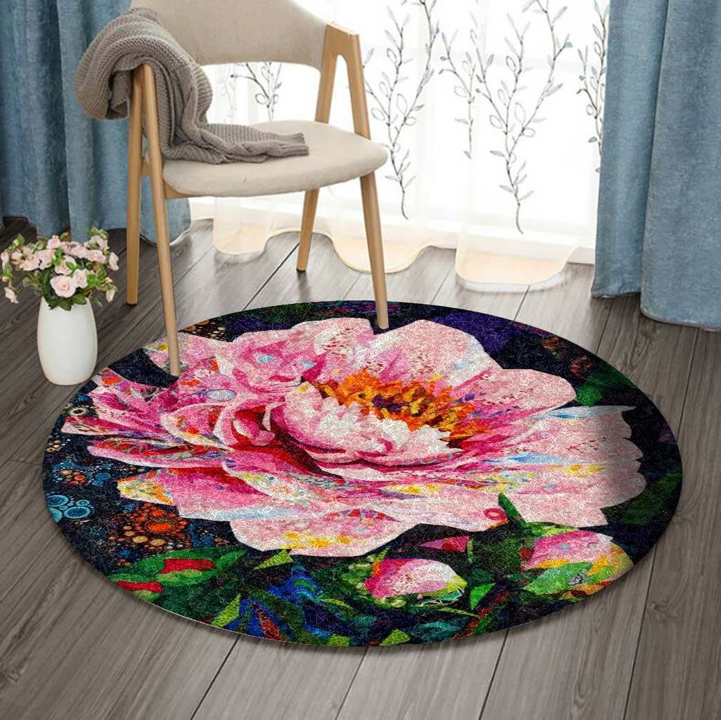 Rose Round Carpet