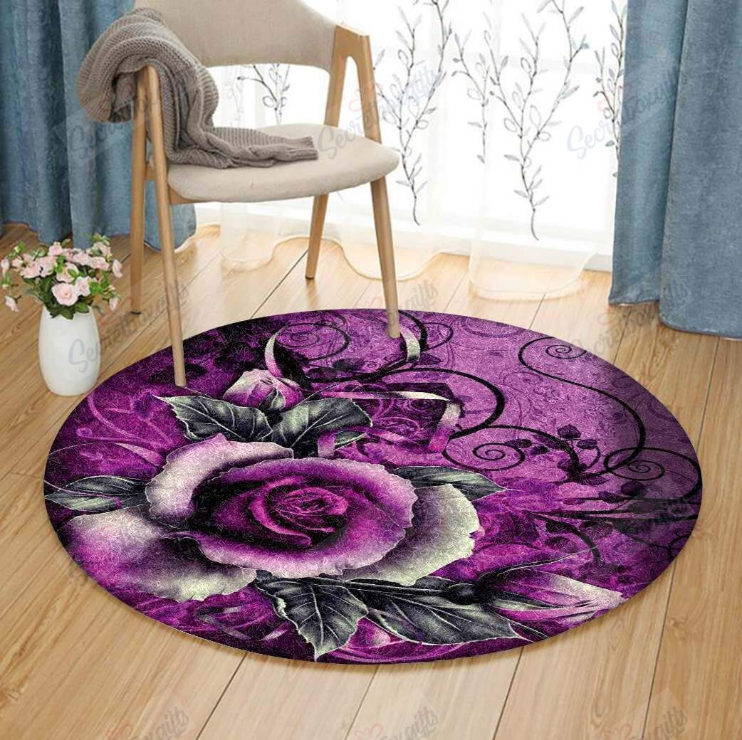 Rose Round Carpet