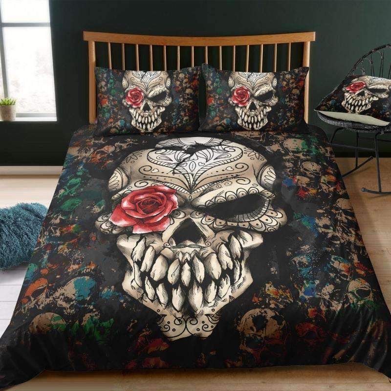 Rose Eye Skull Bedding Set