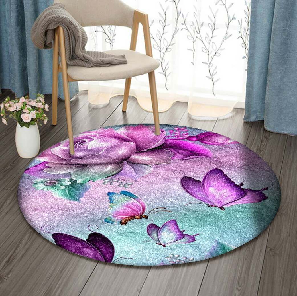 Rose Round Carpet