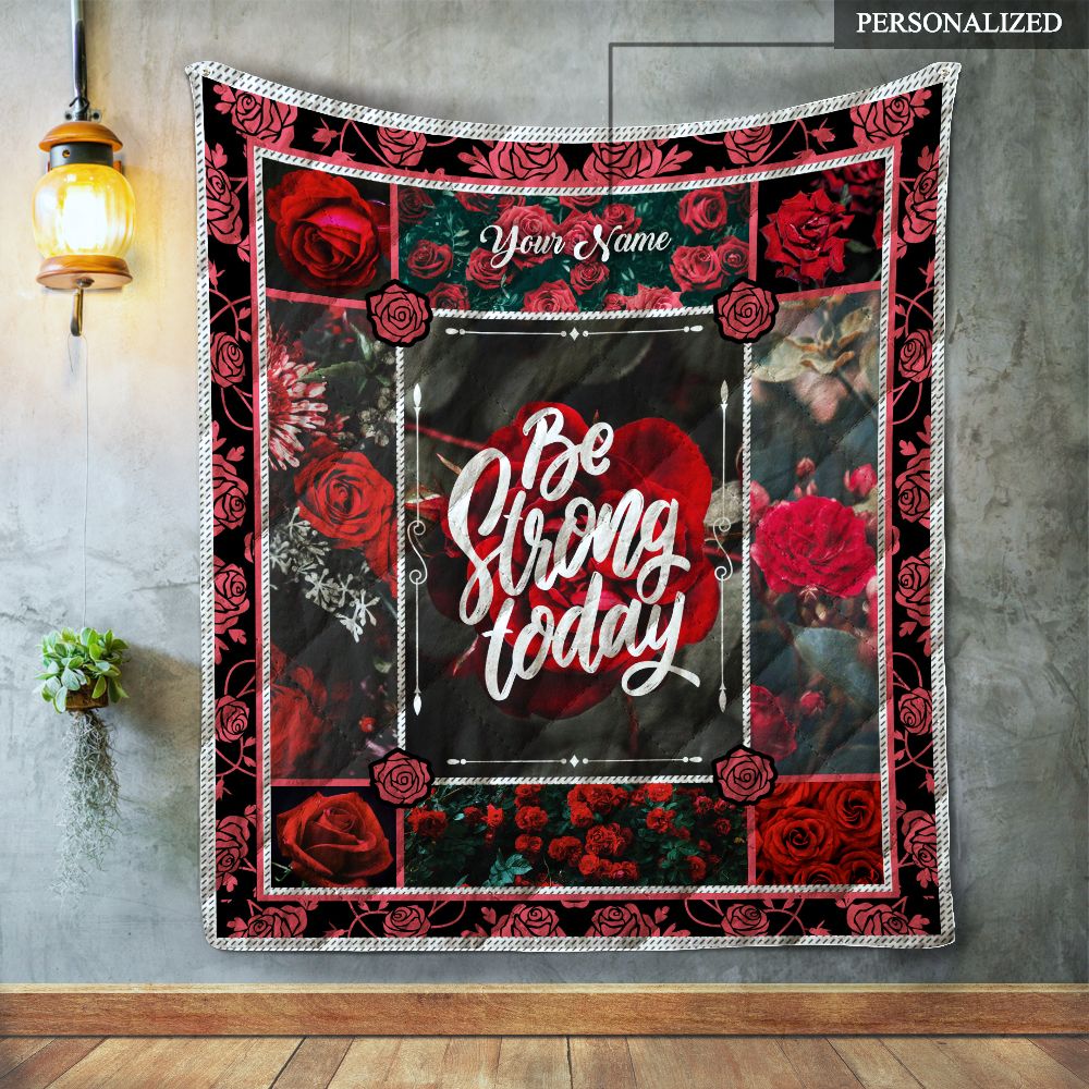Rose Personalized Quilt Blanket C9B290501CT