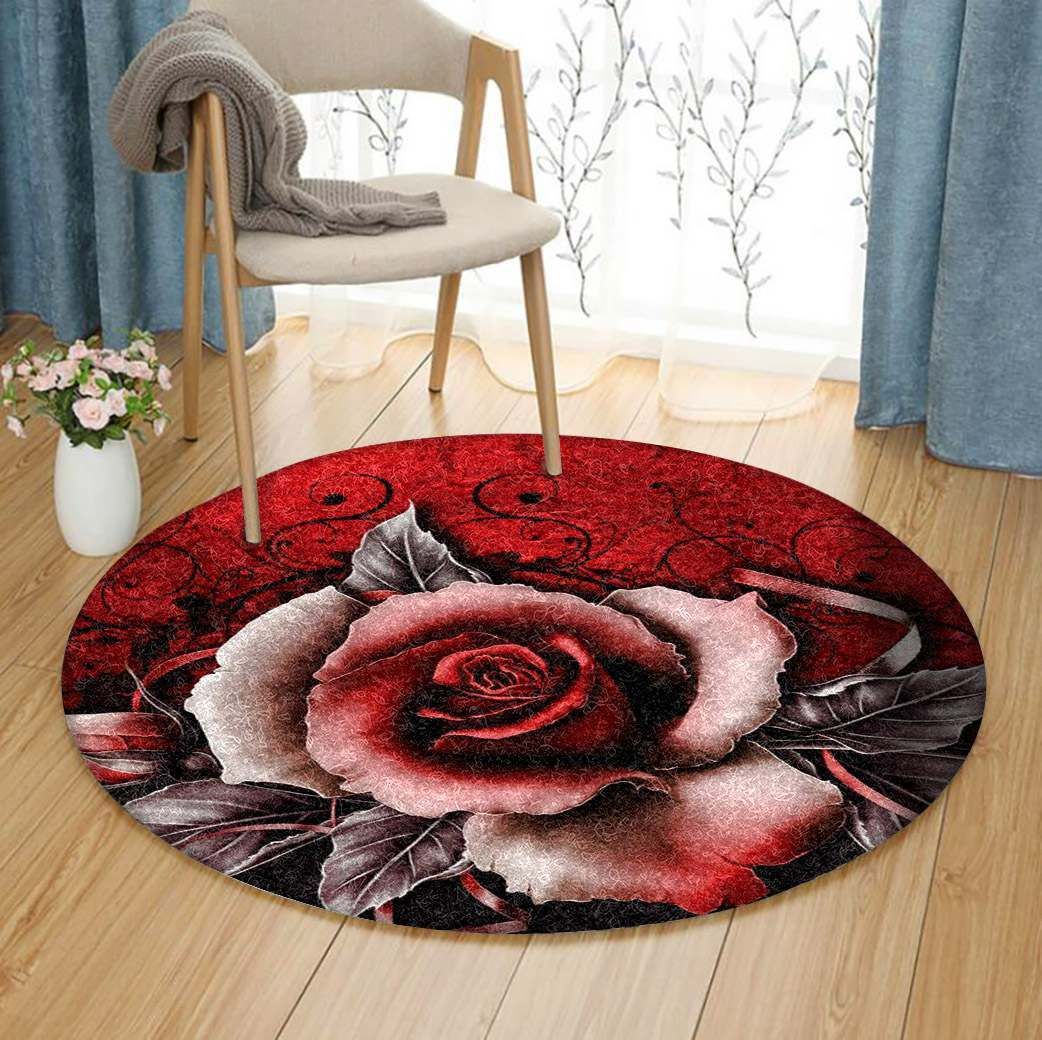 Rose Round Carpet