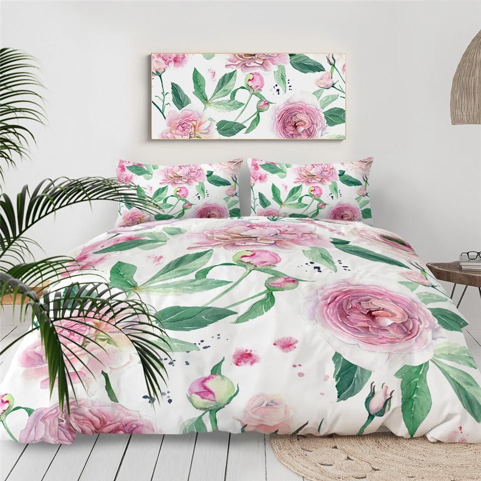 Roses And Leaves Bedding Set