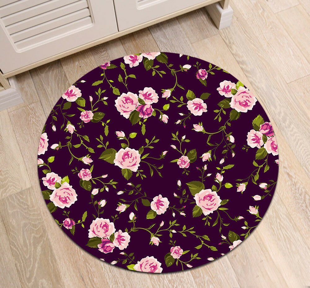 Roses Round Carpet