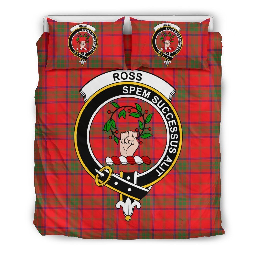 Ross Clan Badge Tartan Bedding Set