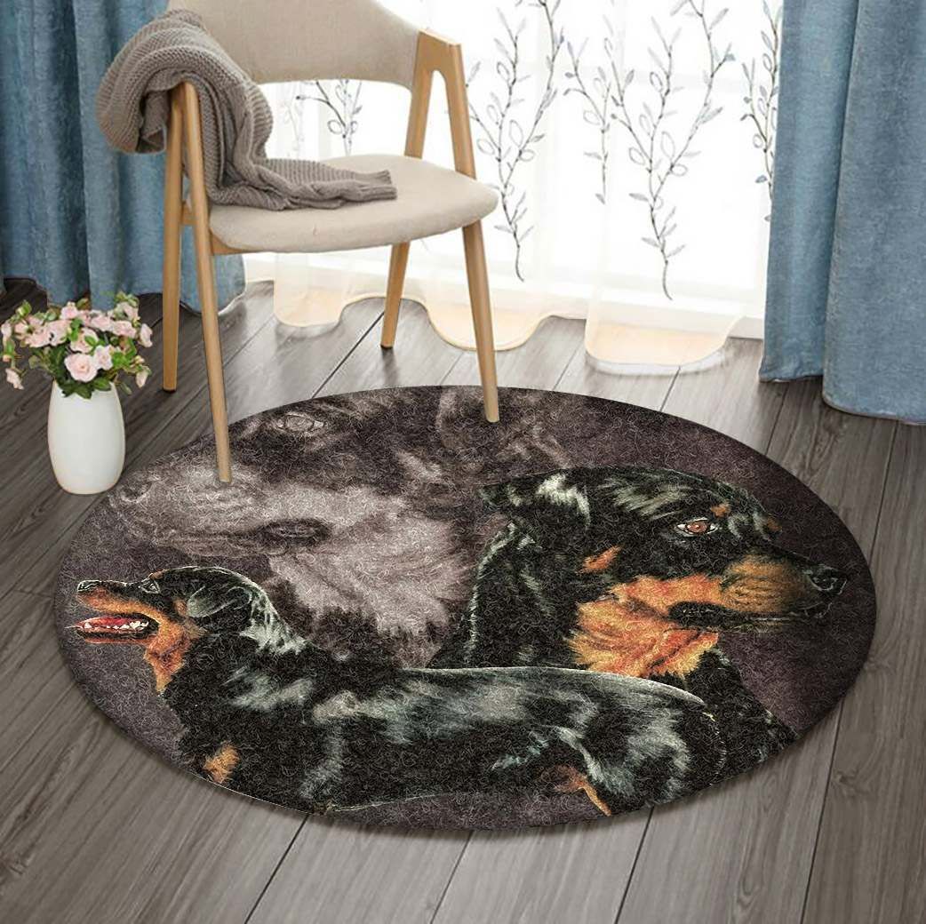 Rottweiler Round Carpet
