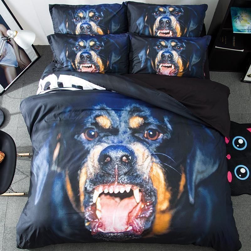 Rottweiler Dog 3D Bedding Set
