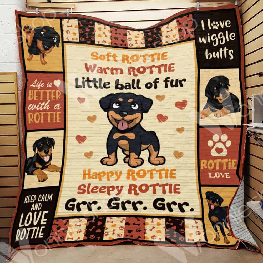Rottweiler Dog Blanket LNT0912003 Quilt Blanket