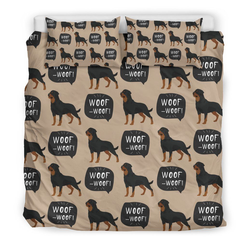 Rottweiler Dog Bedding Set