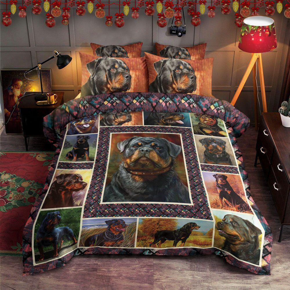 Rottweiler Dog Bedding Set