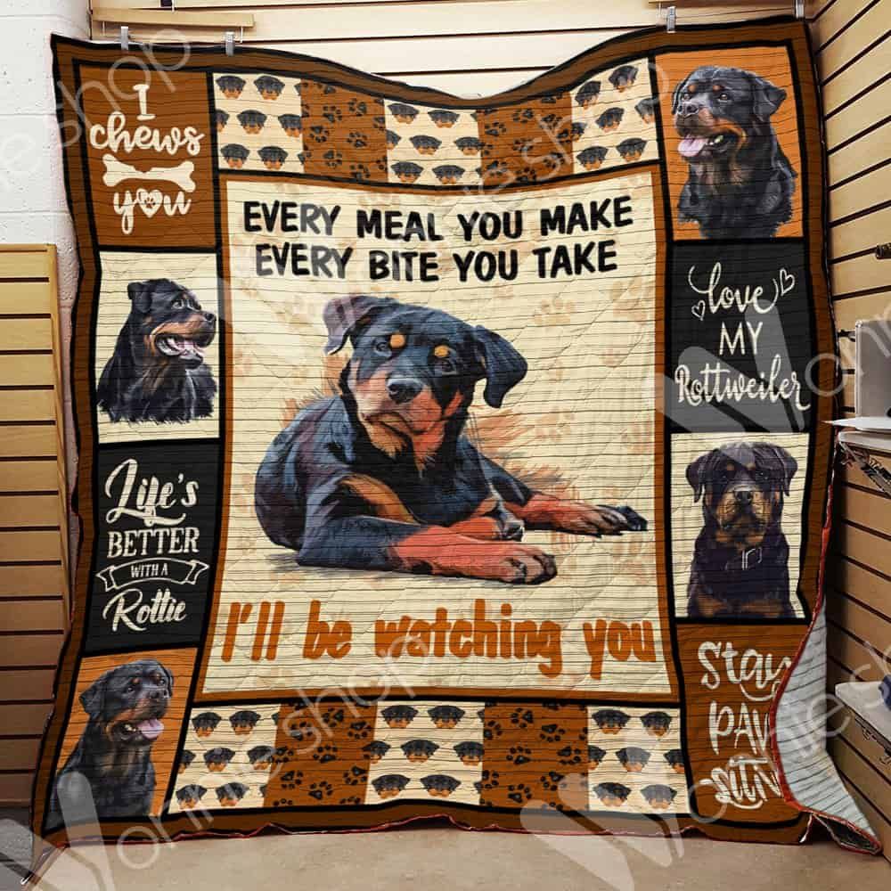 Rottweiler Dog LNT0312011 Quilt Blanket