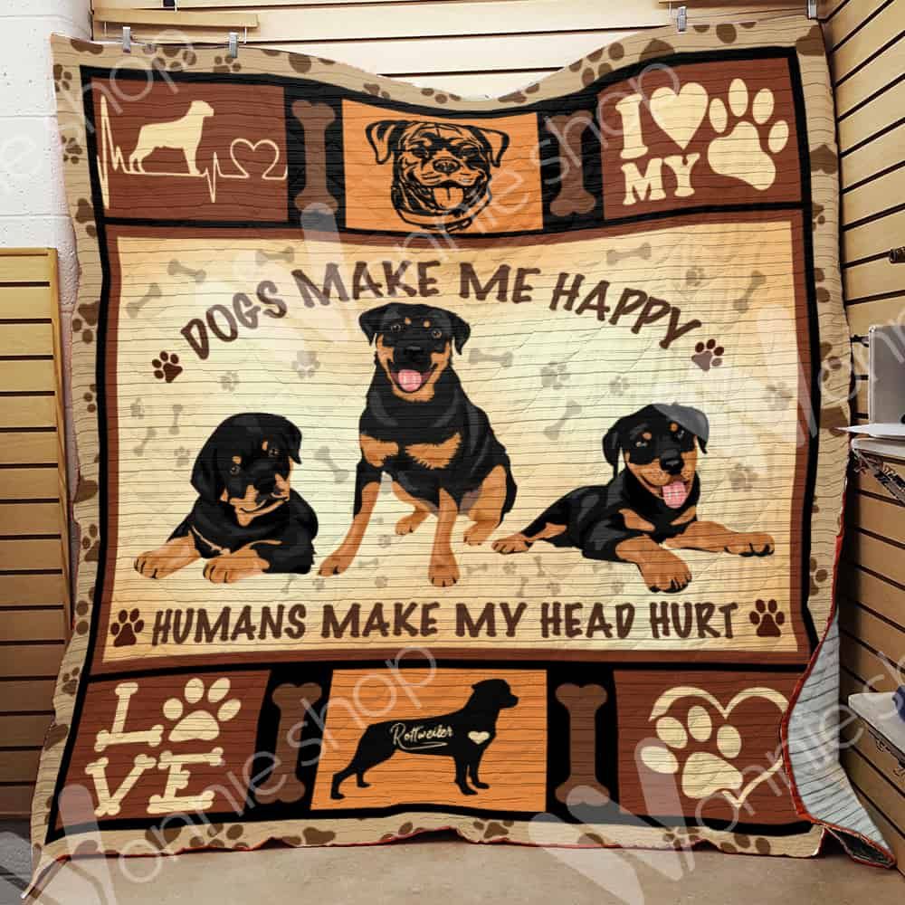 Rottweiler Dog Quilt Blanket DHC0102951TD